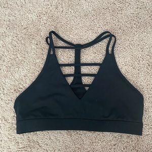 Zyia Black Grid Sports Bra